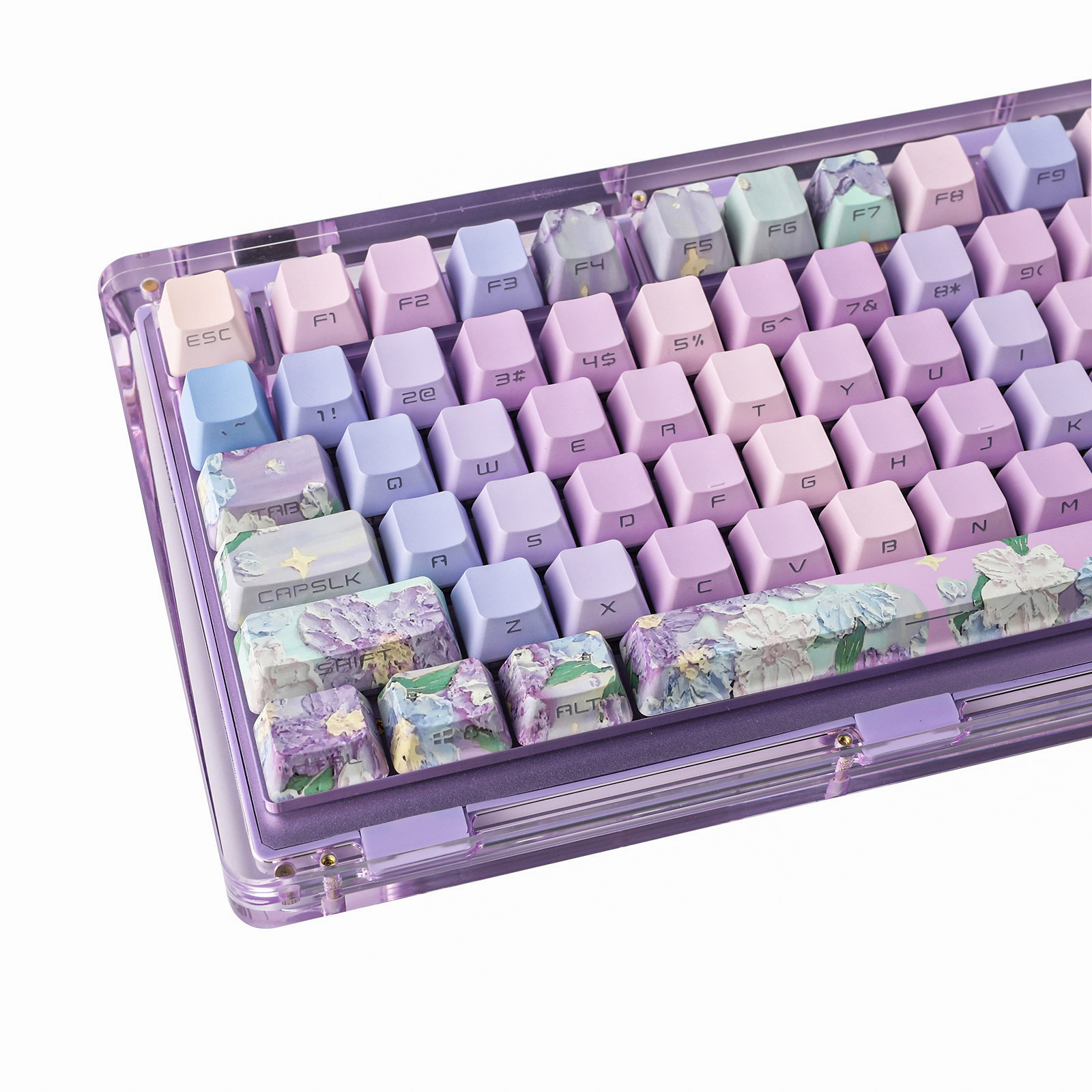 KiiBOOM Violet Keycaps Set 133 - Gaming Accessories Aesthetic ulasan dan harga