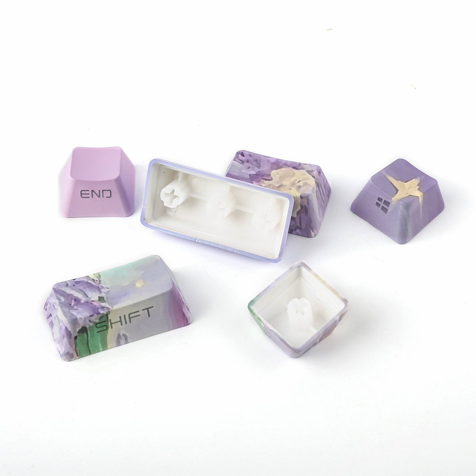 KiiBOOM Violet Keycaps Set 133 - Gaming Accessories Aesthetic ulasan dan harga