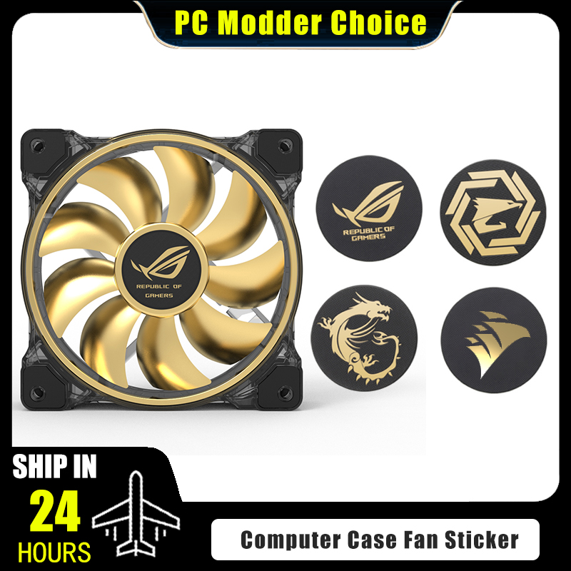 Computer Case Fan Logo Sticker - Gaming Accessories For Room ulasan dan harga