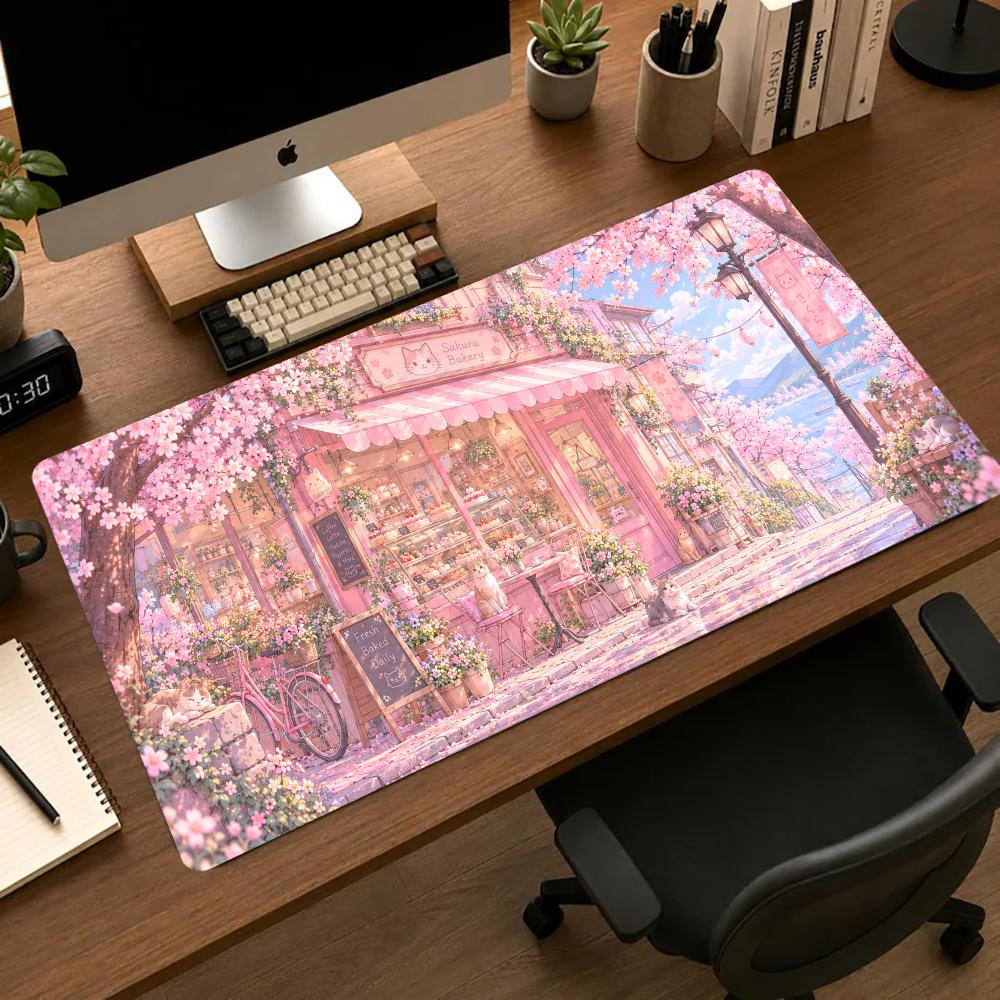 Cherry Blossom Shop Mouse Pads - Gaming Accessories Shop ulasan dan harga