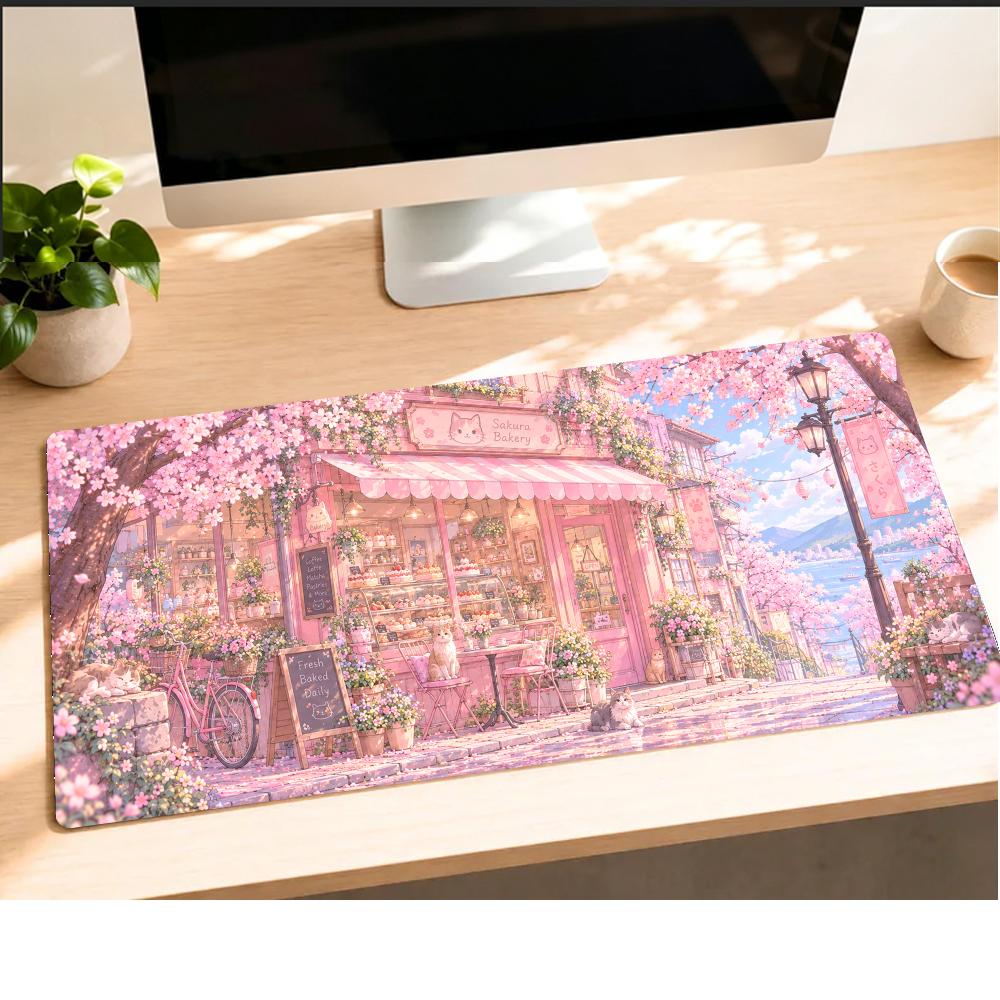 Cherry Blossom Shop Mouse Pads - Gaming Accessories Shop ulasan dan harga