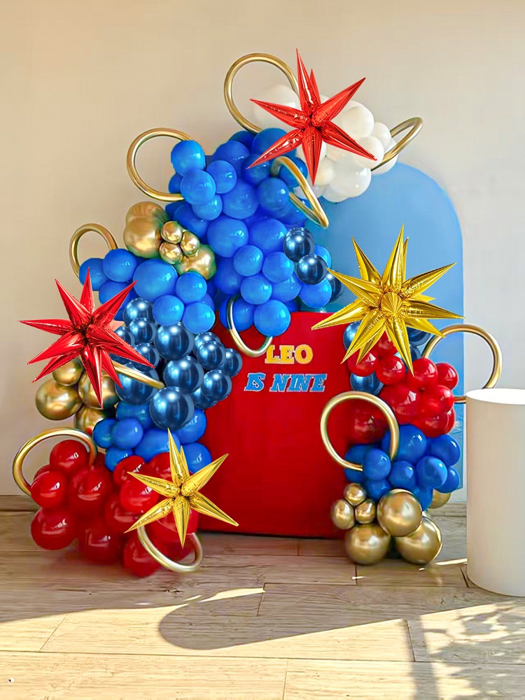 126pcs Kozee Red Blue Gold Bal - Gaming Accessories For Room ulasan dan harga
