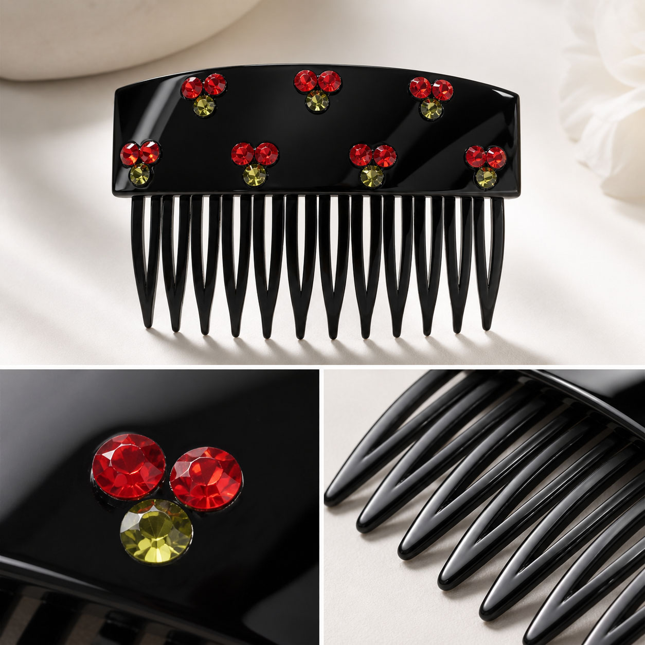 Korean Cherry Rhinestone Hair  - Gaming Accessories Rack ulasan dan harga